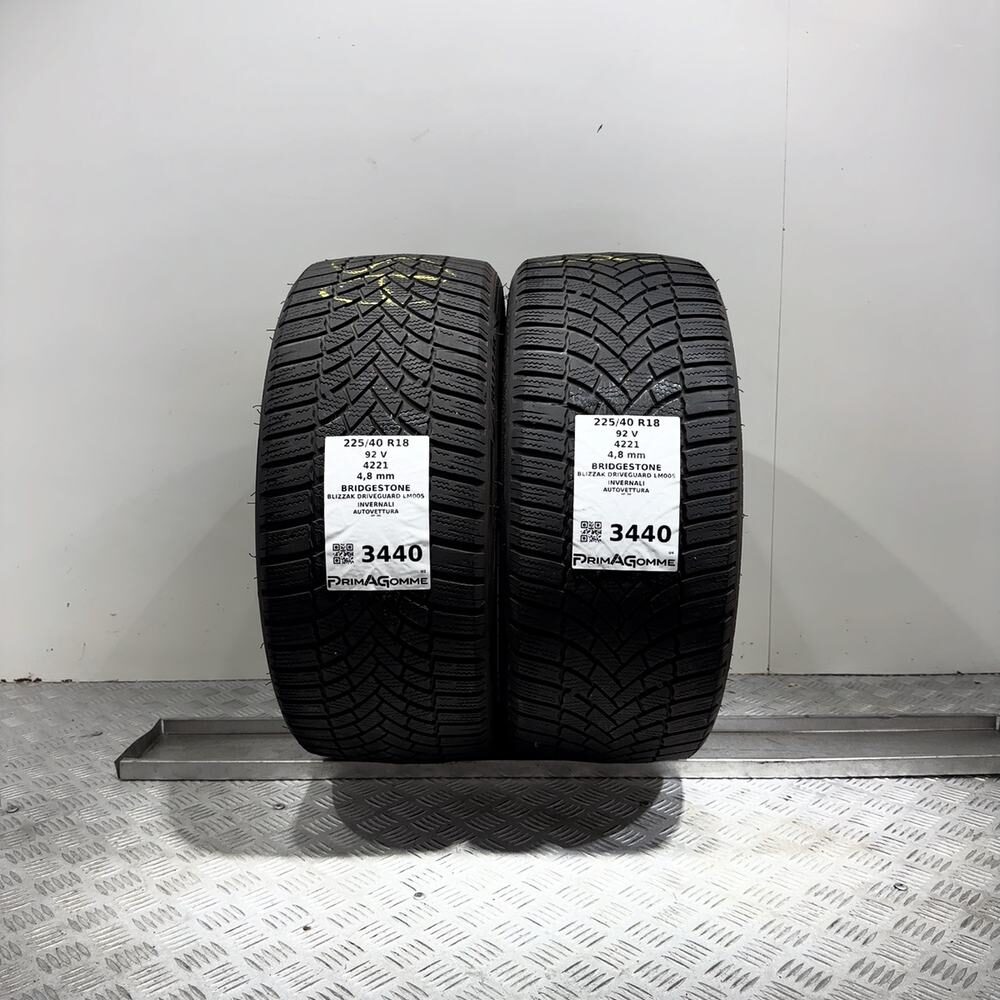 Gomme Usate 225 40 R18 92V XL Bridgestone Blizzak Driveguard LM005 Invernali - immagine 6