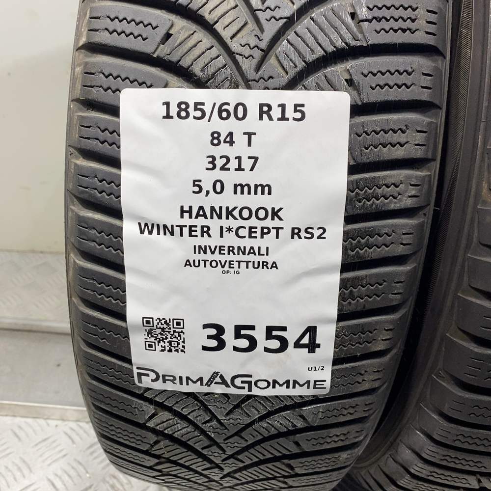 Gomme Usate 185 60 R15 84T Hankook Winter I*Cept RS2 71% Invernali - immagine 3