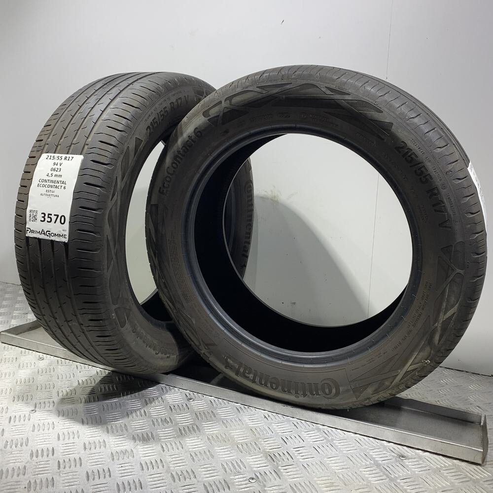 Gomme Usate 215 55 R17 94V Continental Ecocontact 6 Estive - immagine 6