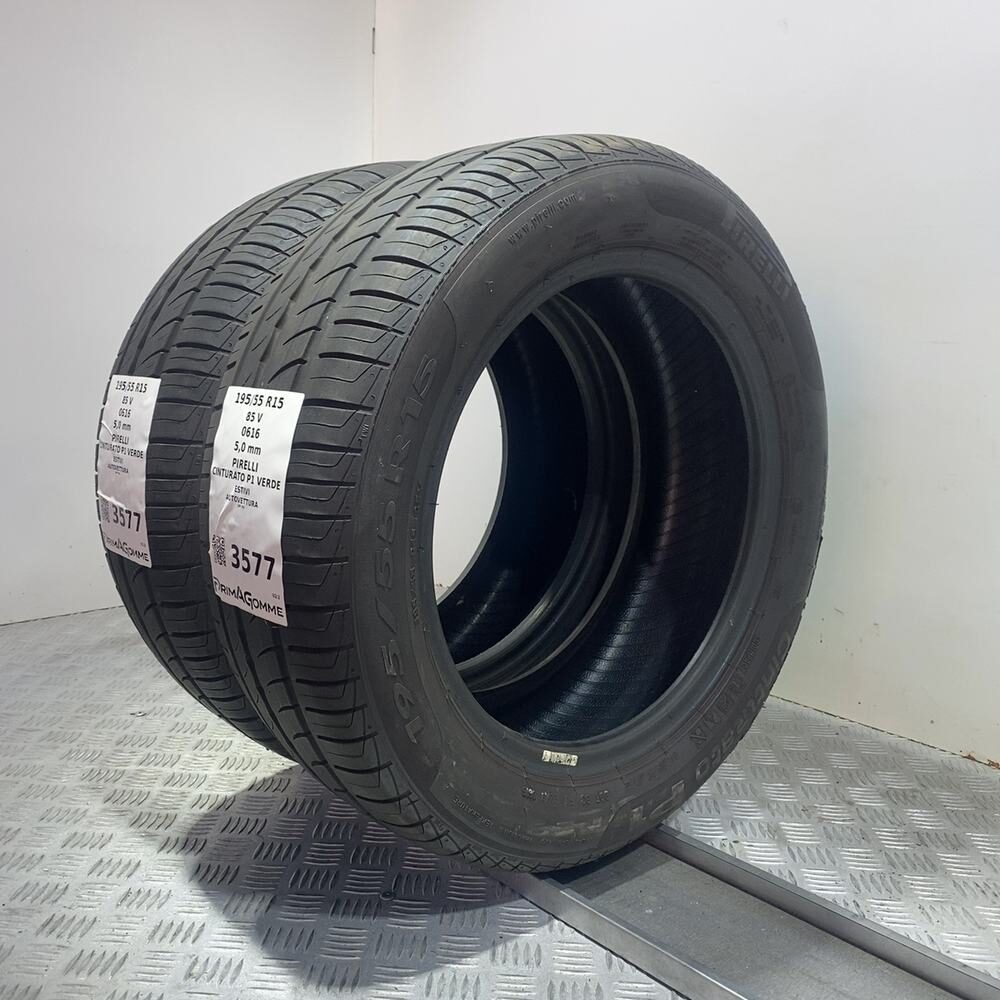 Gomme Usate 195 55 R15 85V Pirelli Cinturato P1 Verde 71% Estive - immagine 6