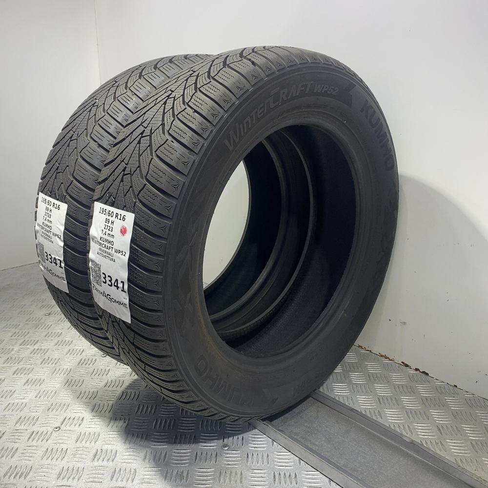 Gomme Usate 195 60 R16 89H Kumho Wintercraft WP52 98% Invernali - immagine 6