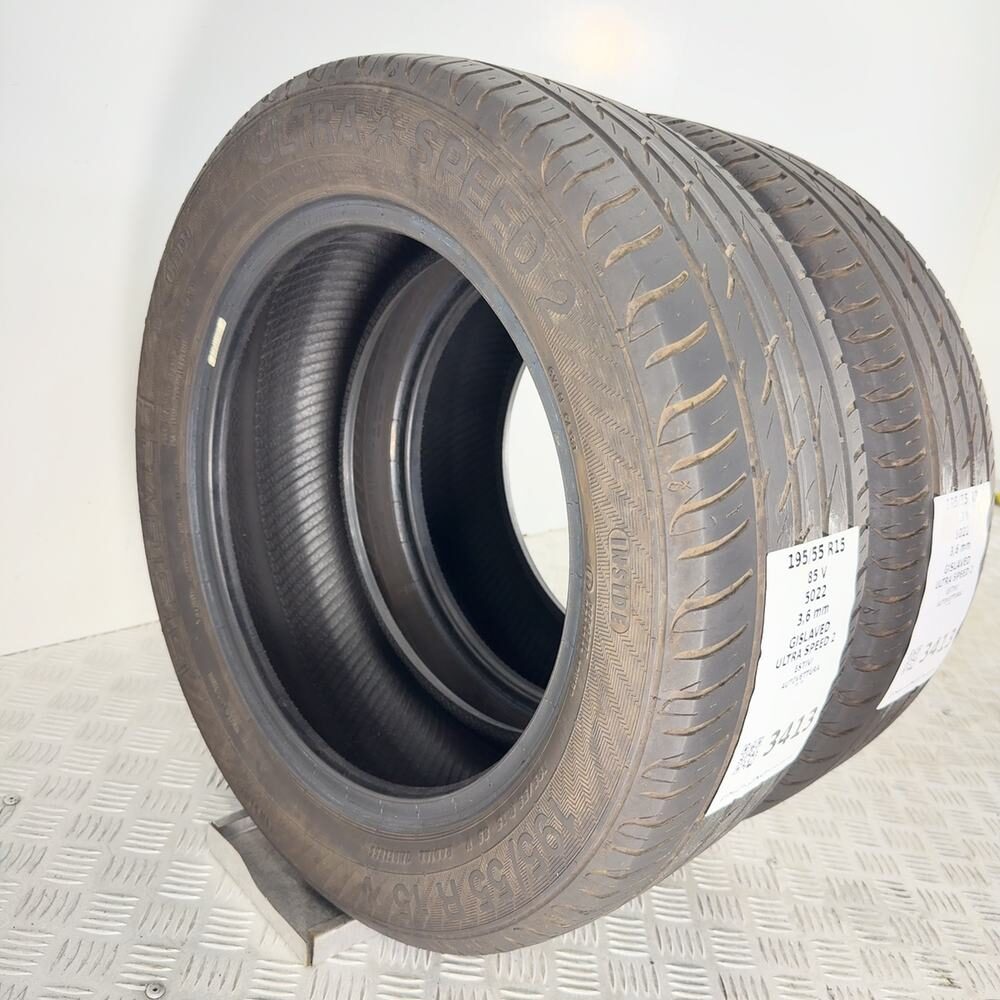 Gomme Usate 195 55 R15 85V GISLAVED ULTRA SPEED 2 Estive - immagine 6