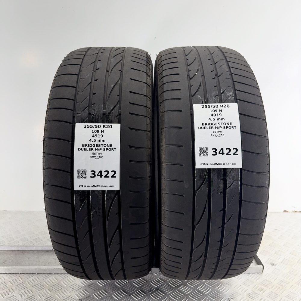 Gomme Usate 255 50 R20 109H BRIDGESTONE DUELER H/P SPORT estivi - immagine 6