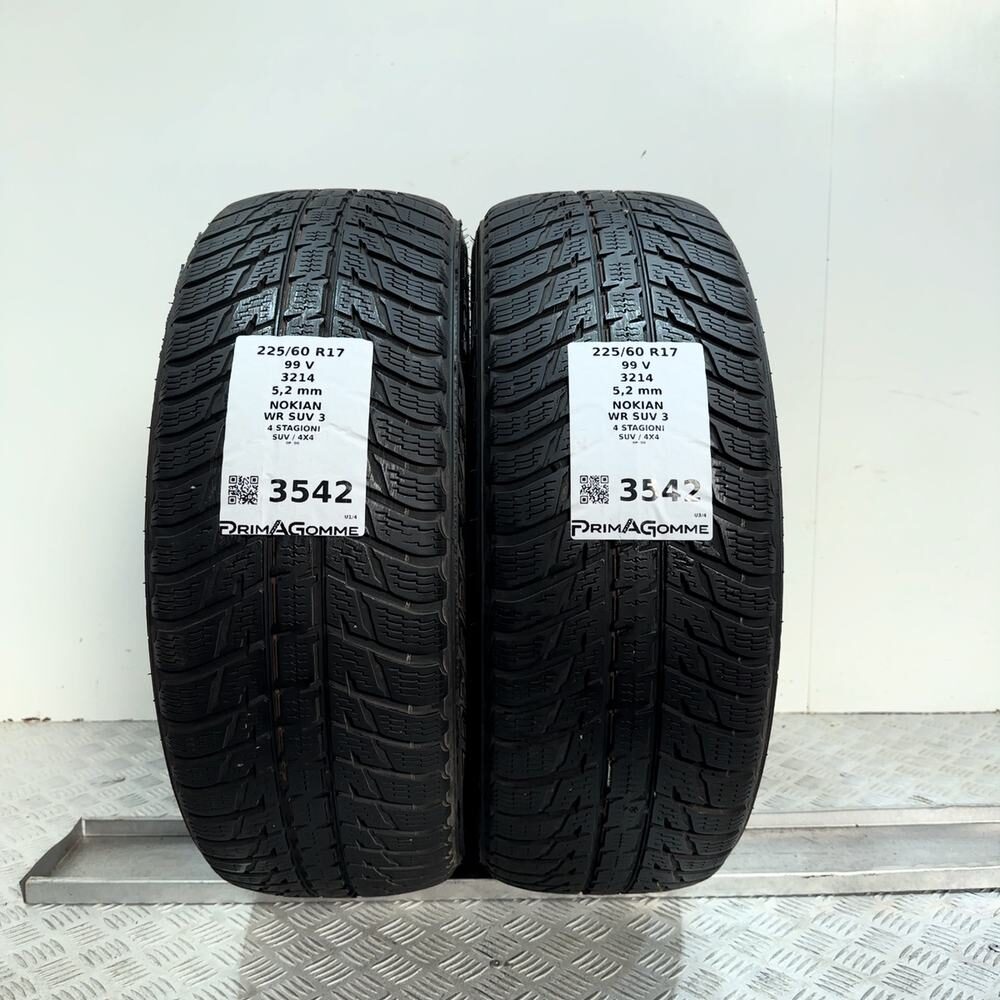 Gomme Usate 225 60 R17 99V Nokian WR SUV 3 74% 4 Stagioni - immagine 6