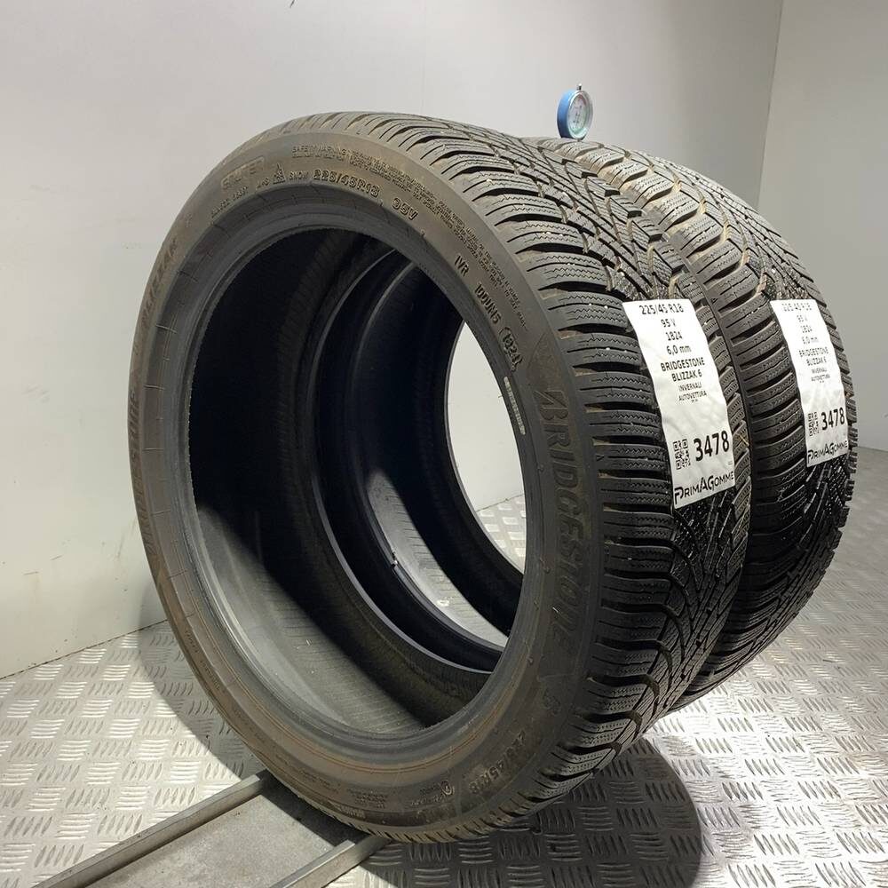 Gomme Usate 225 45 R18 95V Bridgestone Blizzak 6 86% Invernali - immagine 6