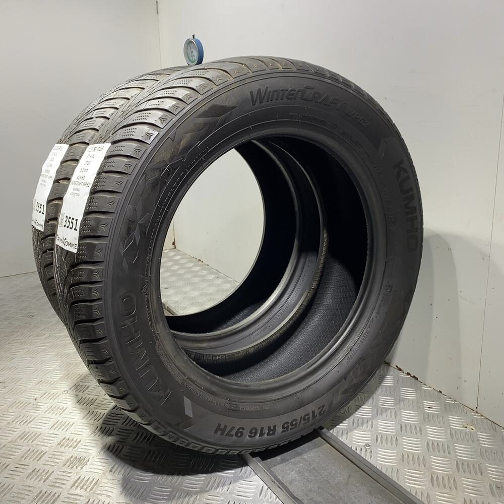 Gomme Usate 215 55 R16 97H XL Kumho Wintercraft WP52 74% Invernali - immagine 6