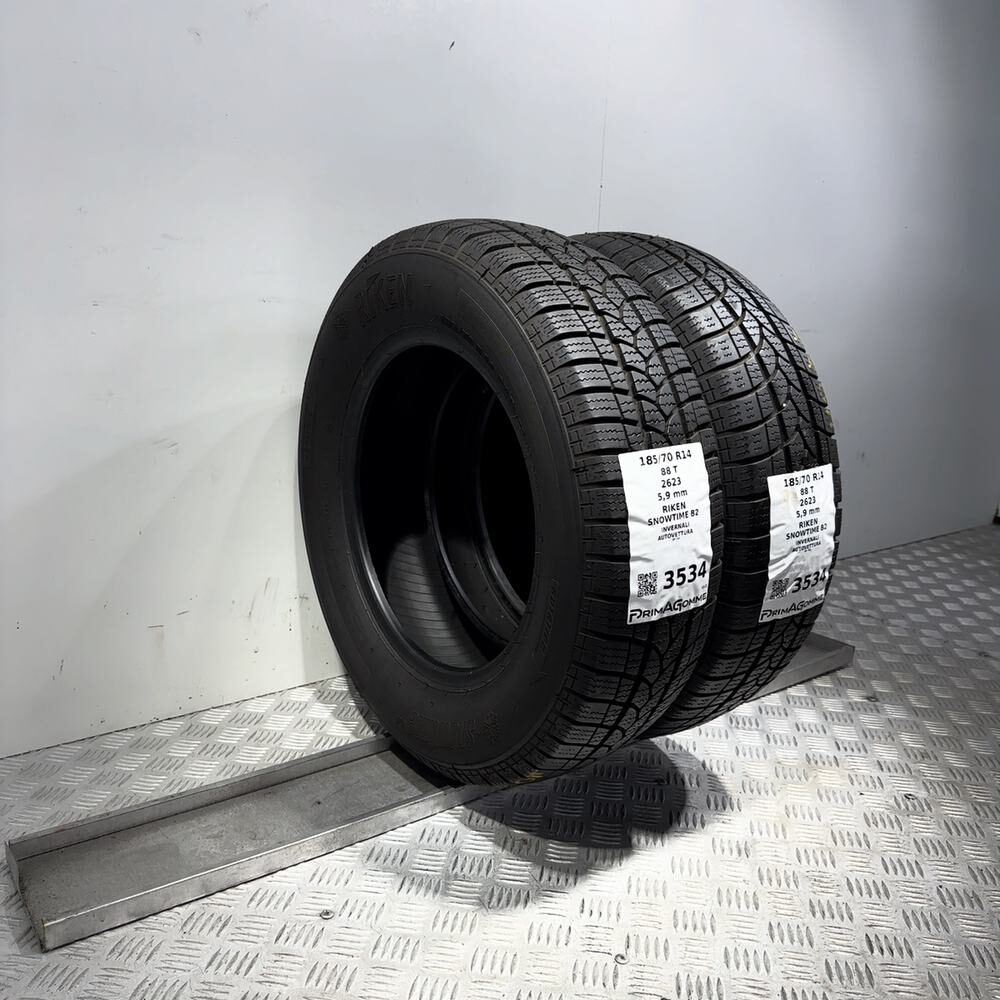 Gomme Usate 185 70 R14 88T Riken Snowtime B2 84% Invernali - immagine 6