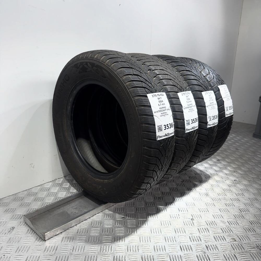 Gomme Usate 175 70 R14 84T Kumho Wintercraft WP52 71% Invernali - immagine 6