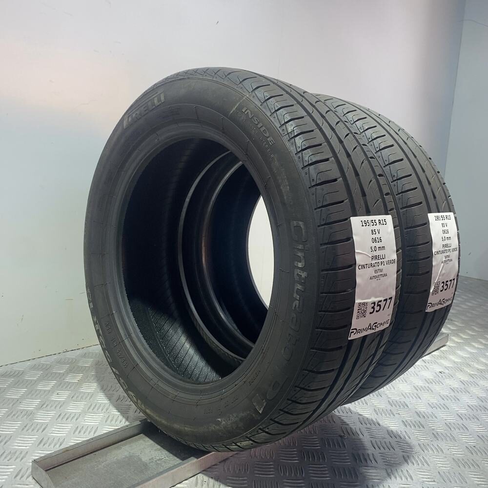 Gomme Usate 195 55 R15 85V Pirelli Cinturato P1 Verde 71% Estive - immagine 7