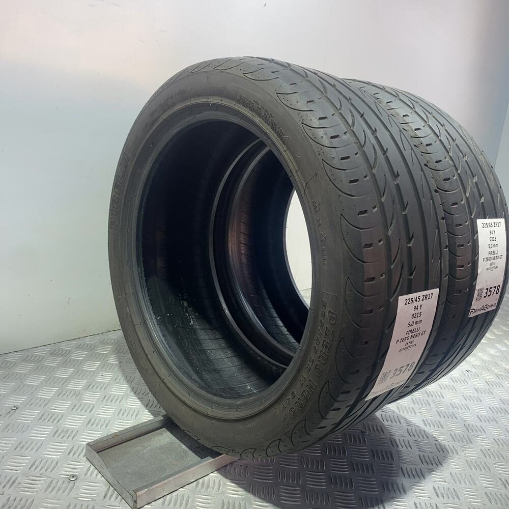 Gomme Usate 225 45 ZR17 94Y XL Pirelli P Zero Nero GT 71% Estive - immagine 7