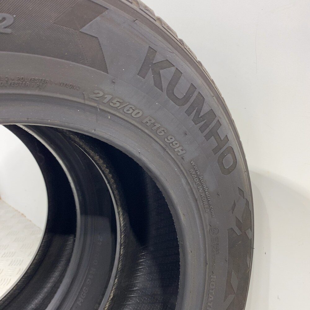 Gomme Usate 215 60 R16 99H Kumho Wintercraft WP52 94% Invernali - immagine 7