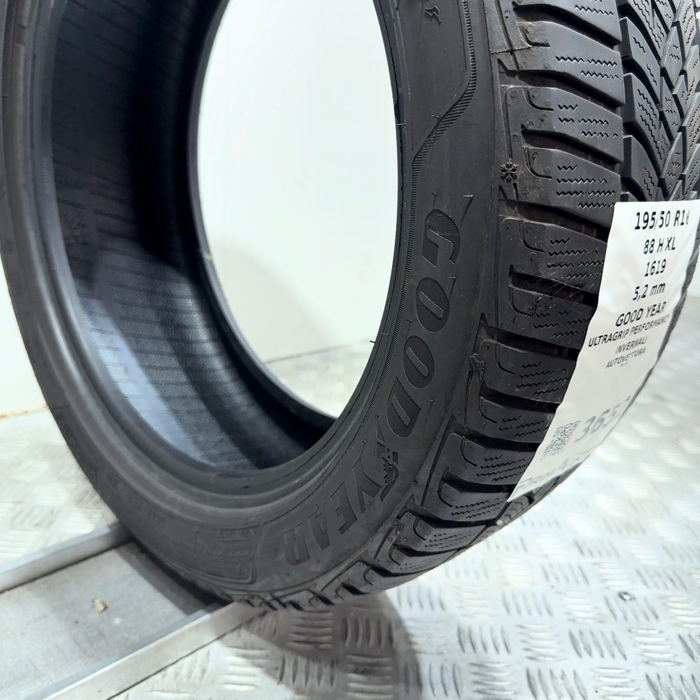 Gomma Usata 195 50 R16 88H XL Goodyear Ultragrip Performance+ 74% Invernale - immagine 7