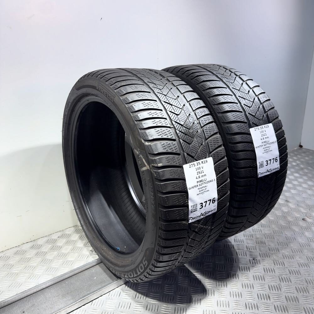 Gomme Usate 275 35 R19 100V Pirelli Winter Sottozero 3 RunFlat Invernali - immagine 7