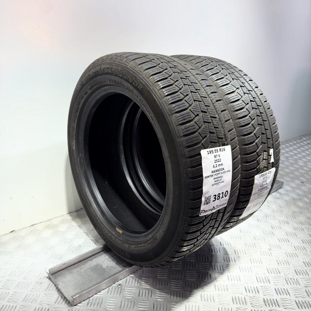 Gomme Usate 195 55 R16 87V Hankook Winter I*Cept Evo2 Hrs RunFlat Invernali - immagine 7