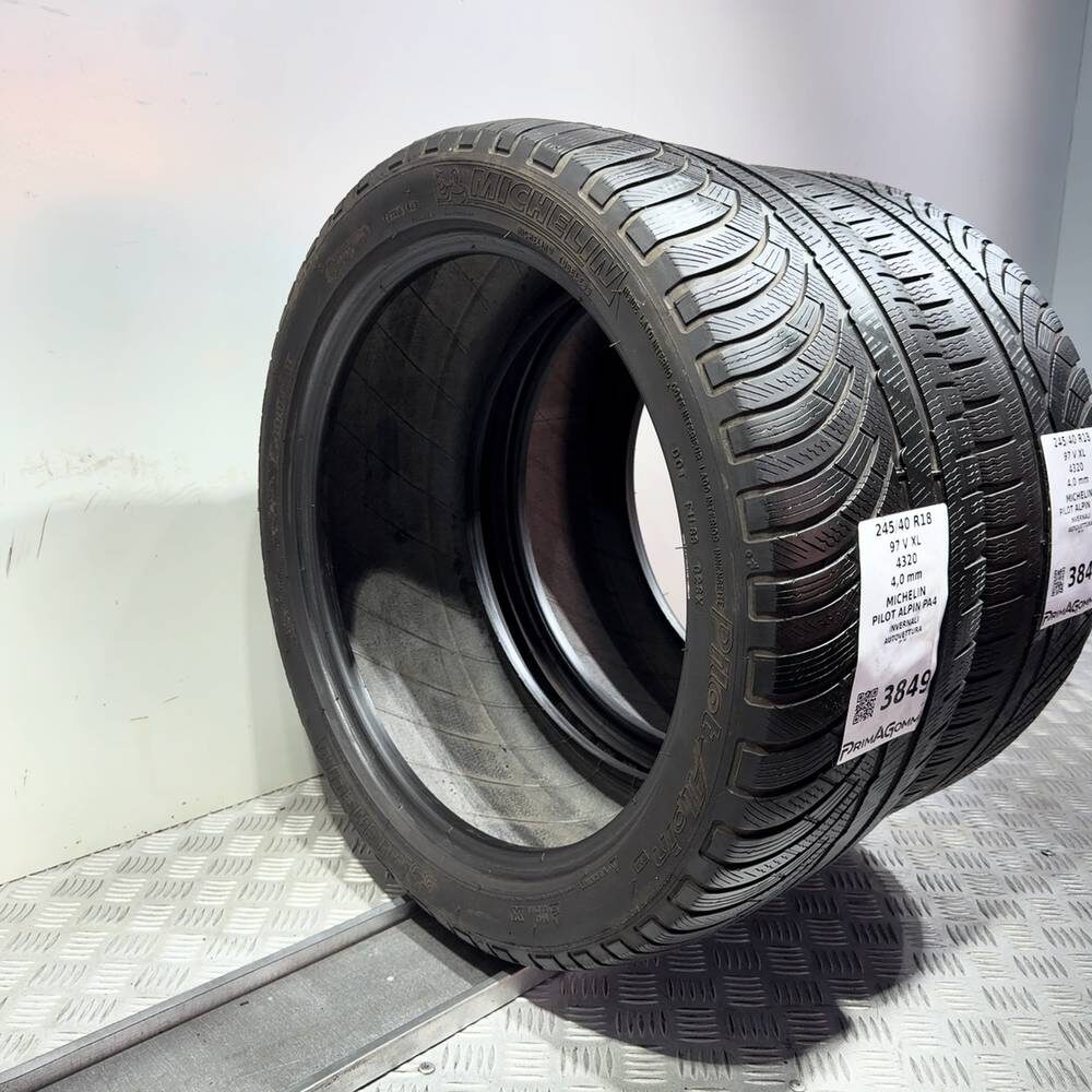Gomme Usate 245 40 R18 97V XL Michelin Pilot Alpin PA4 Invernali - immagine 7