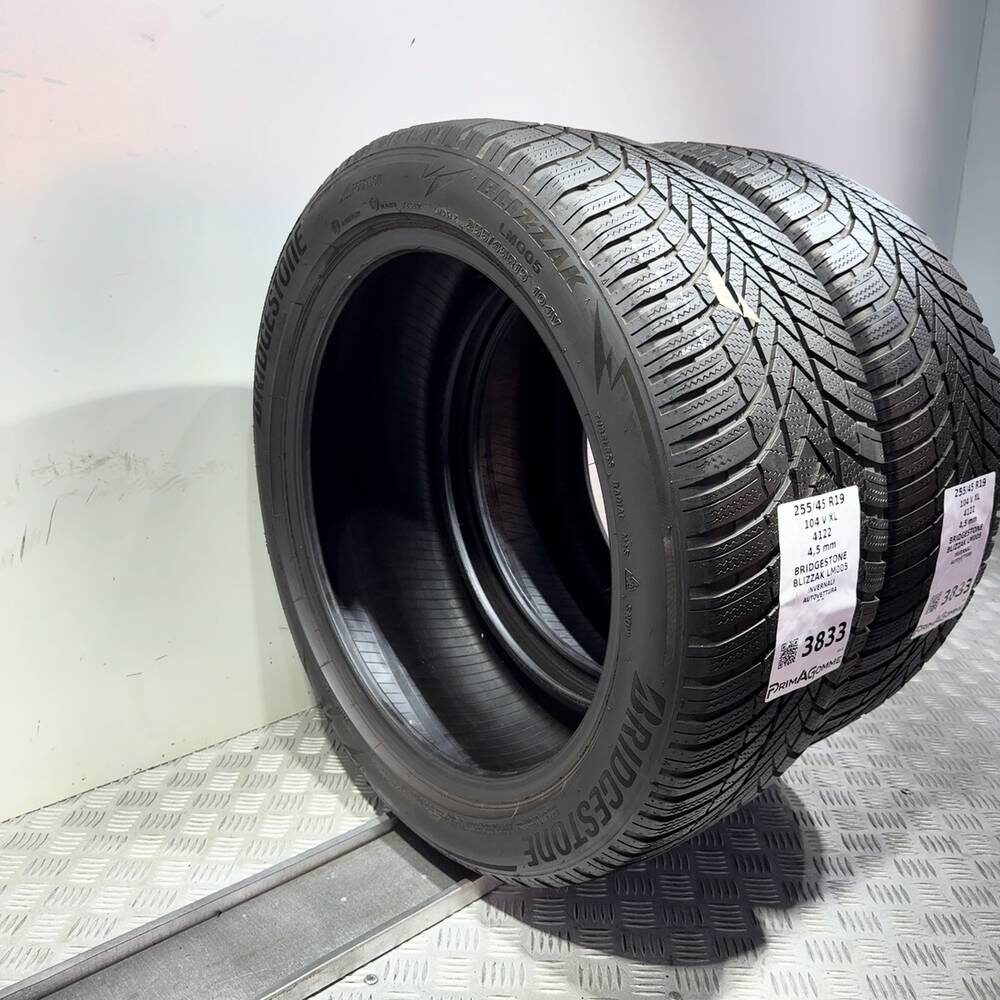 Gomme Usate 255 45 R19 104V XL Bridgestone Blizzak LM005 Invernali - immagine 7