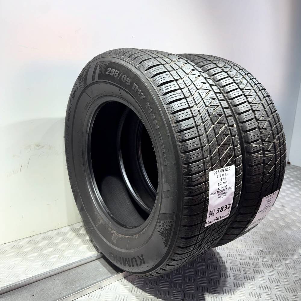 Gomme Usate 255 65 R17 114H XL Kumho Wintercraft WS71 74% Invernali - immagine 7