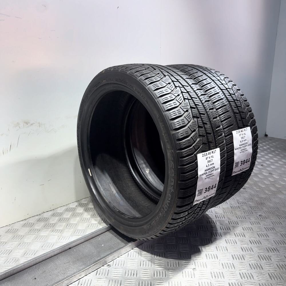 Gomme Usate 215 40 R17 87V XL Hankook Winter I*Cept Evo2 Invernali - immagine 7