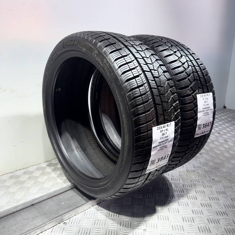 Gomme Usate 215 40 R17 87V XL Hankook Winter I*Cept Evo2 98% Invernali - immagine 7