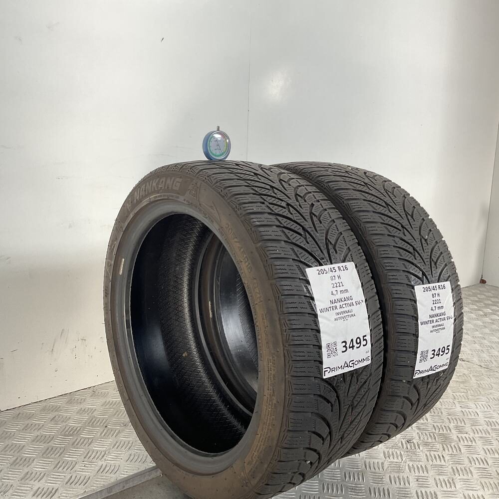 Gomme Usate 205 45 R16 XL 87H Nankang Winter Activa SV-3 Invernali - immagine 7