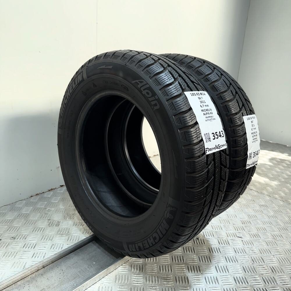 Gomme Usate 185 65 R14 86T Michelin Alpin A3 96% Invernali - immagine 7