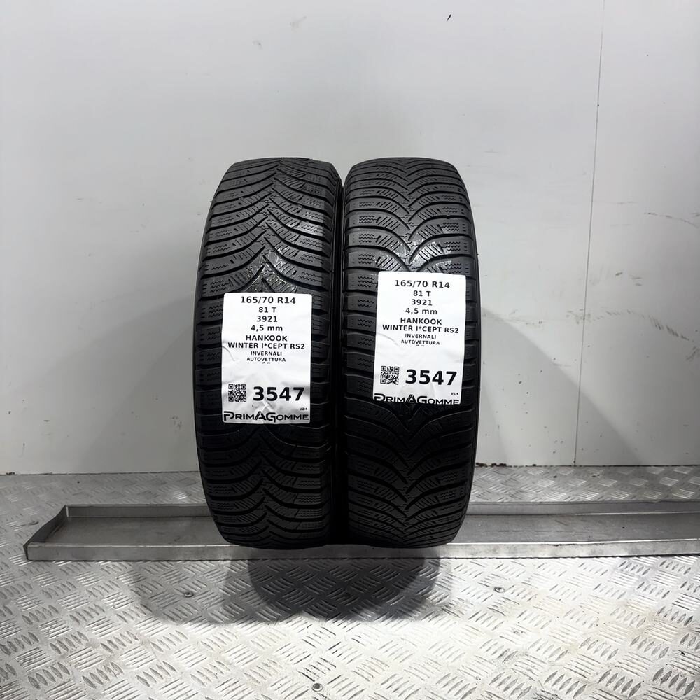 Gomme Usate 165 70 R14 81T Hankook Winter I*Cept RS2 Invernali - immagine 7