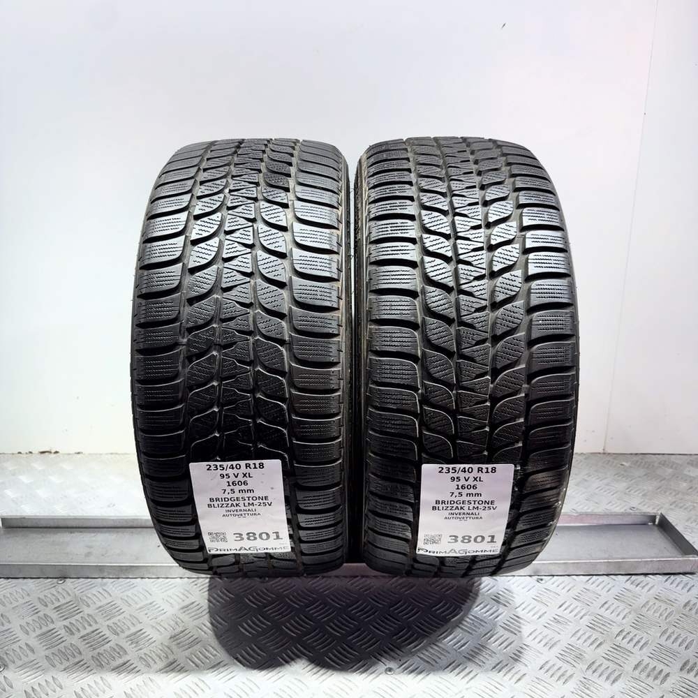 Gomme Usate 235 40 R18 95V XL Bridgestone Blizzak LM-25V 98% Invernali - immagine 9