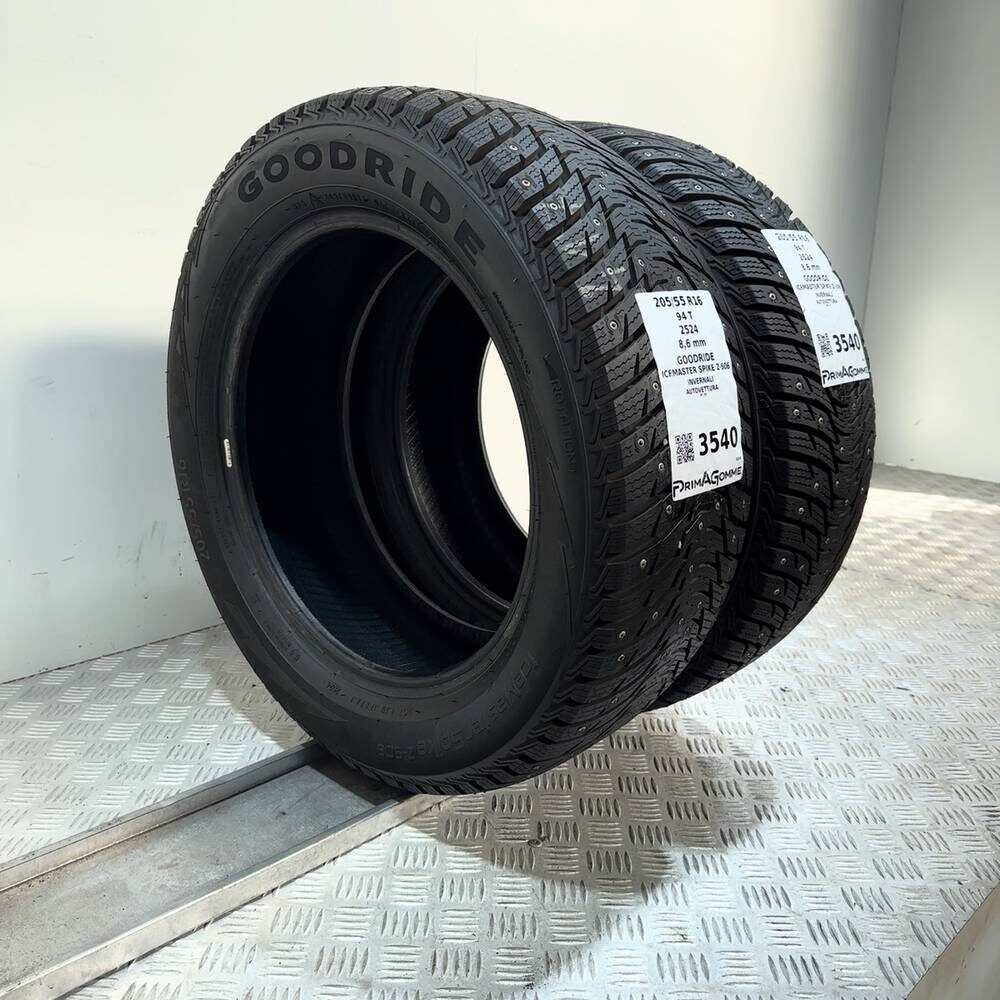 Gomme Usate 205 55 R16 94T XL Goodride Icemaster Spike Z-506 98% Invernali Chiodato - immagine 10