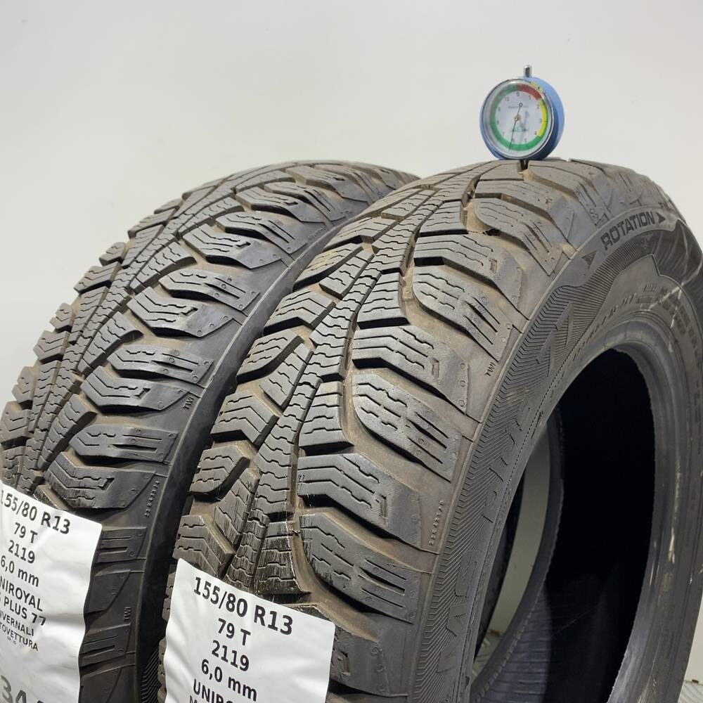 Gomme Usate 155 80 R13 79T Uniroyal MS Plus 77 86% Invernali - immagine 4