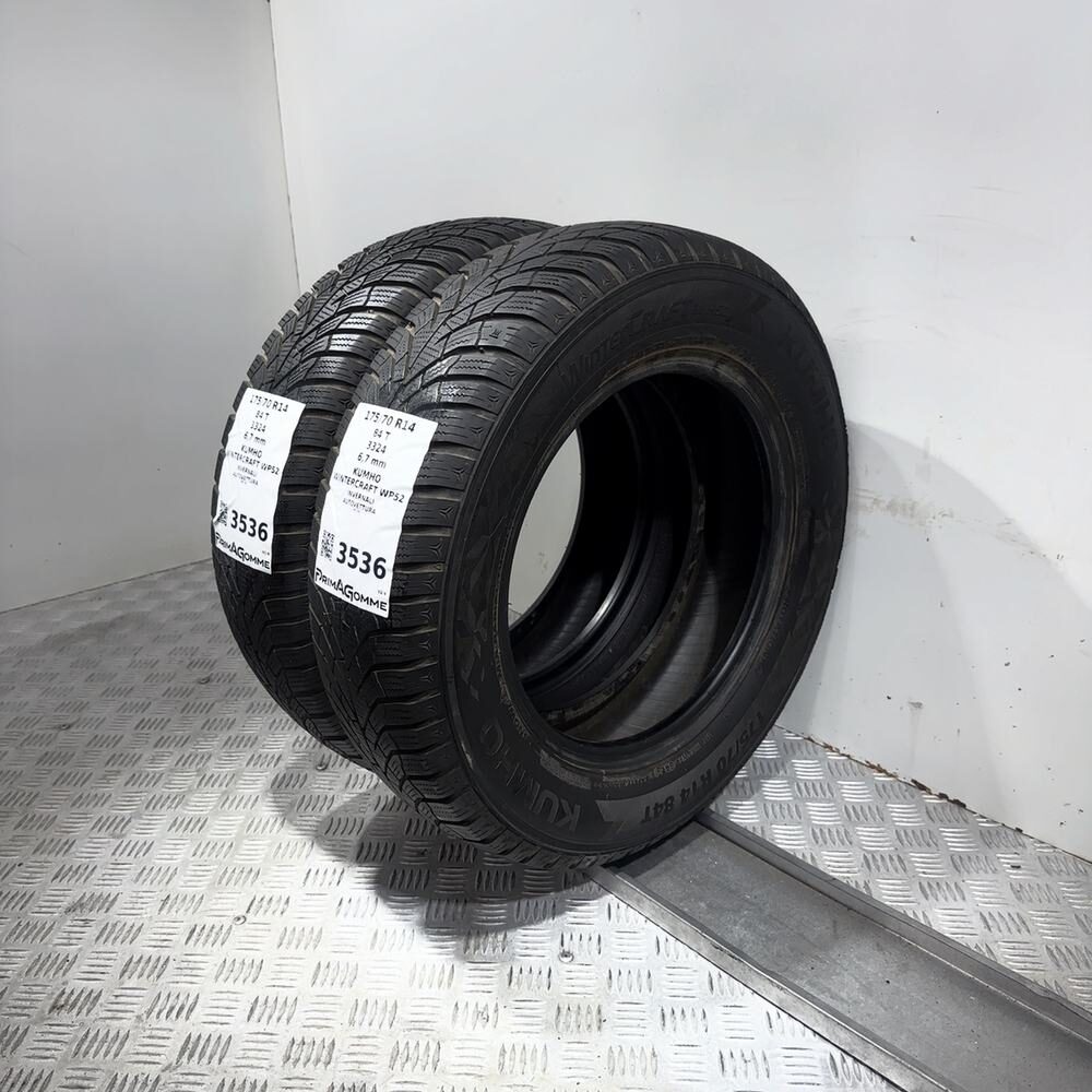 Gomme Usate 175 70 R14 84T Kumho Wintercraft WP52 71% Invernali - immagine 11