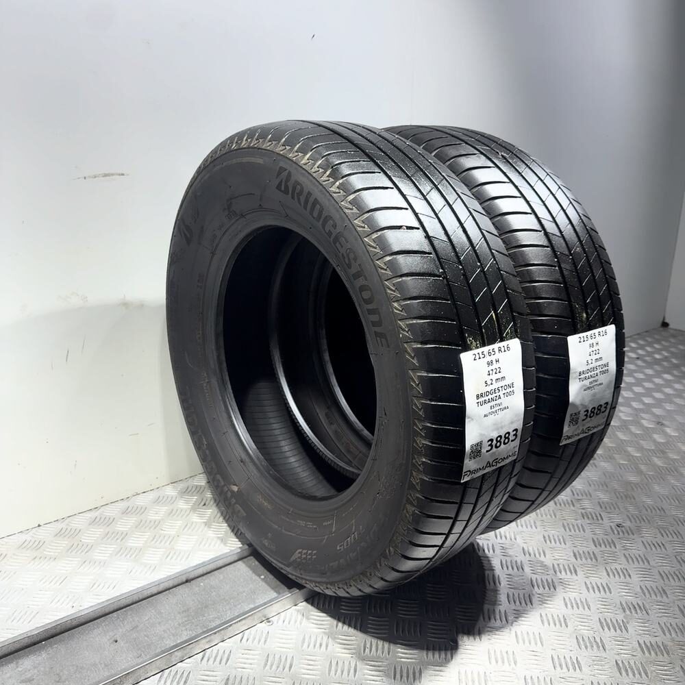 Gomme Usate 215 65 R16 98H Bridgestone Turanza T005 74% Estive - immagine 5