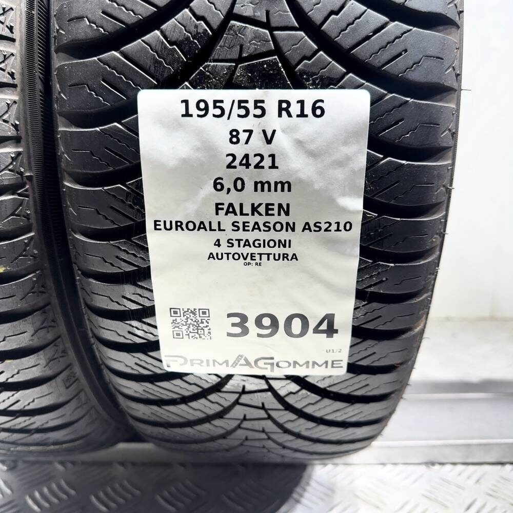 Gomme Usate 195 55 R16 87V Falken Euroall Season AS210 86% 4 Stagioni - immagine 3