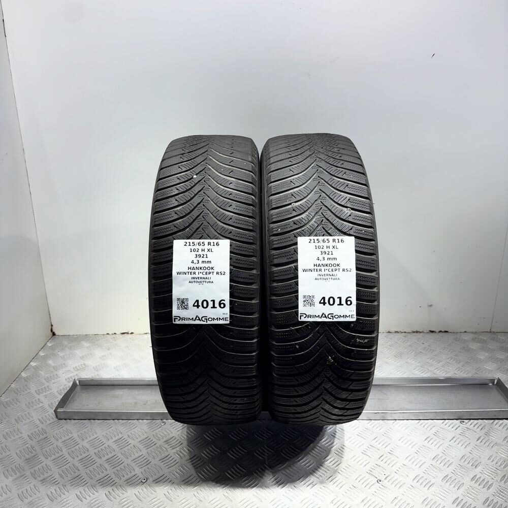 Gomme Usate 215 65 R16 102H XL Hankook Winter I*Cept RS2 Invernali