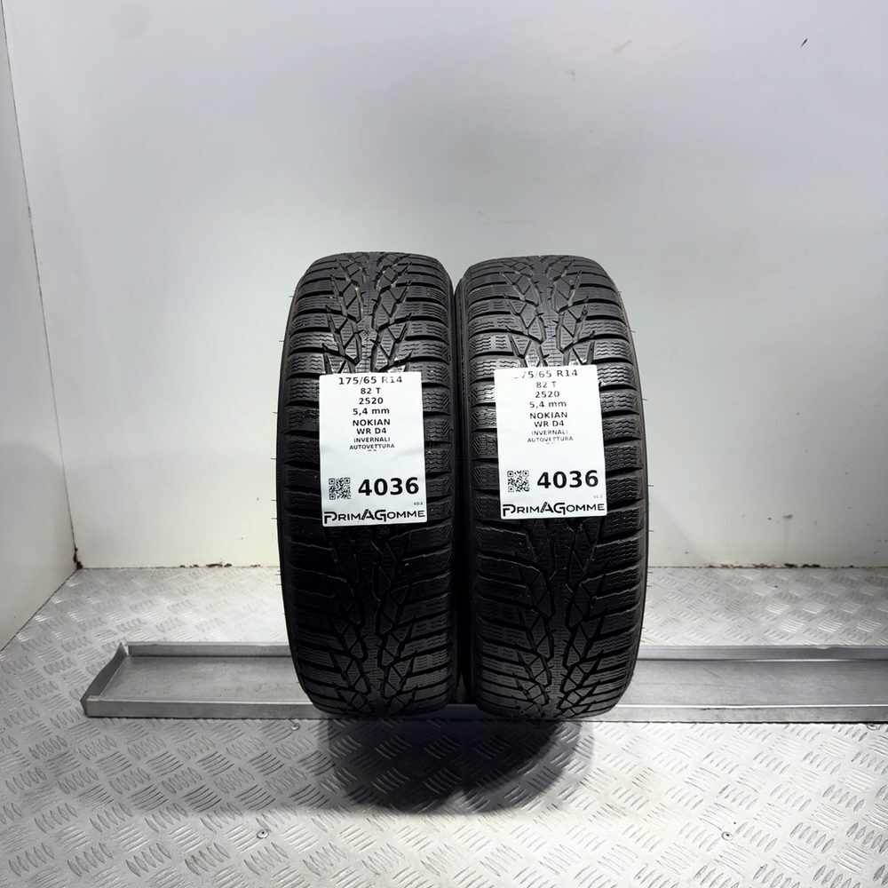 Gomme Usate 175 65 R14 82T Nokian WR D4 77% Invernali