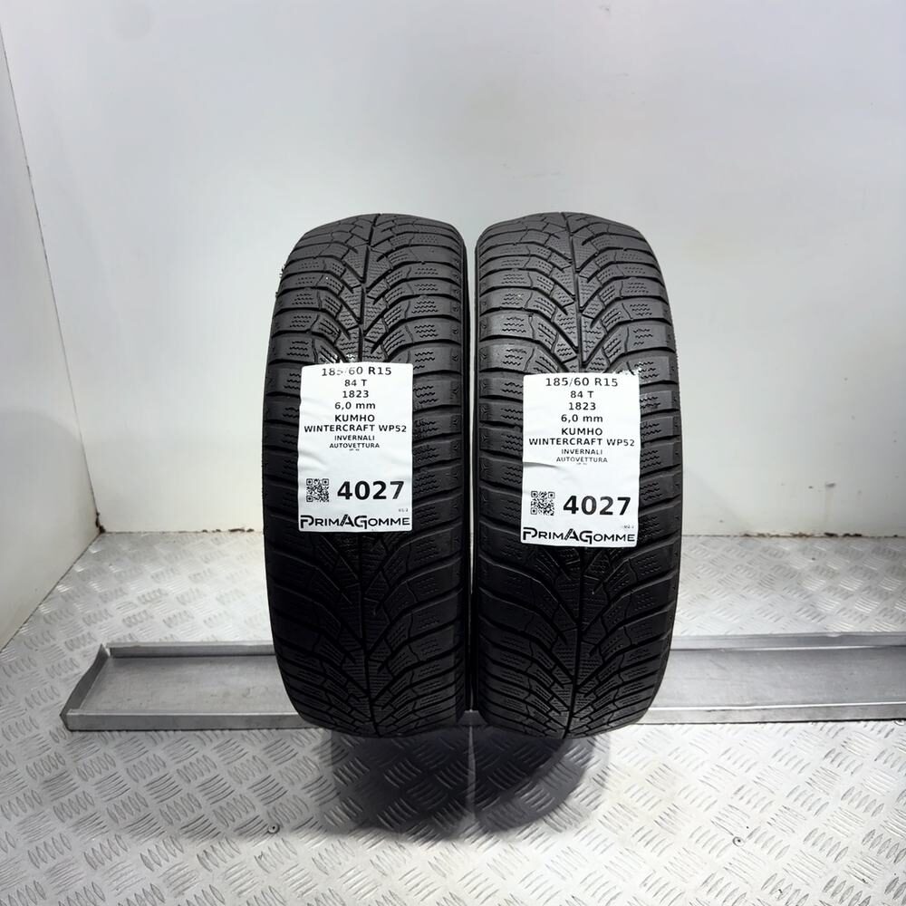 Gomme Usate 185 60 R15 84T Kumho Wintercraft WP52 86% Invernali