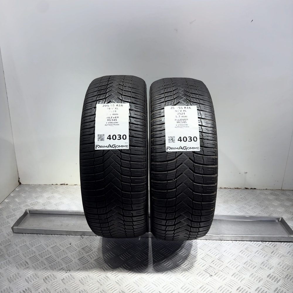 Gomme Usate 205 55 R16 94V XL Milever MC545 76% 4 Stagioni