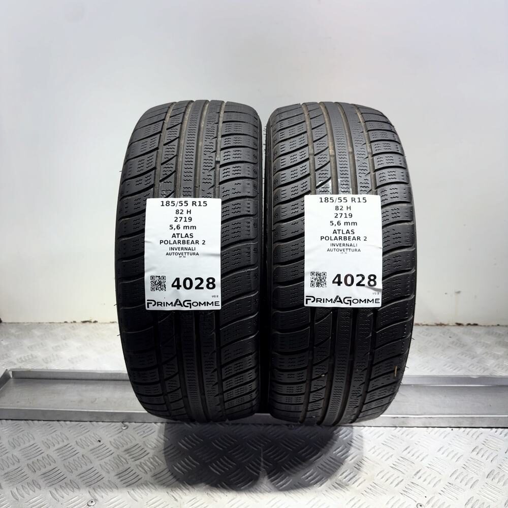 Gomme Usate 185 55 R15 82H Atlas Polarbear 2 80% Invernali
