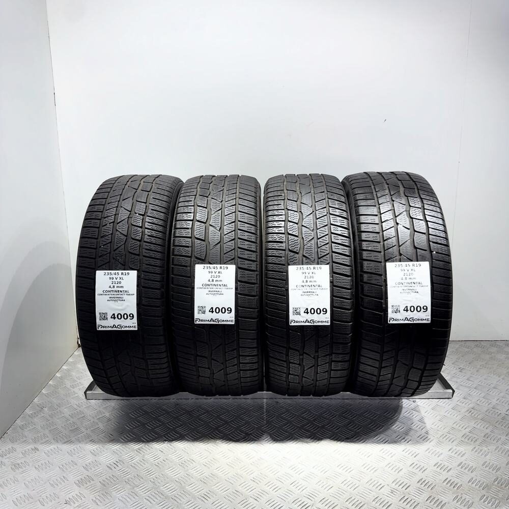 Gomme Usate 235 45 R19 99V XL Continental Contiwintercontact TS830P Invernali