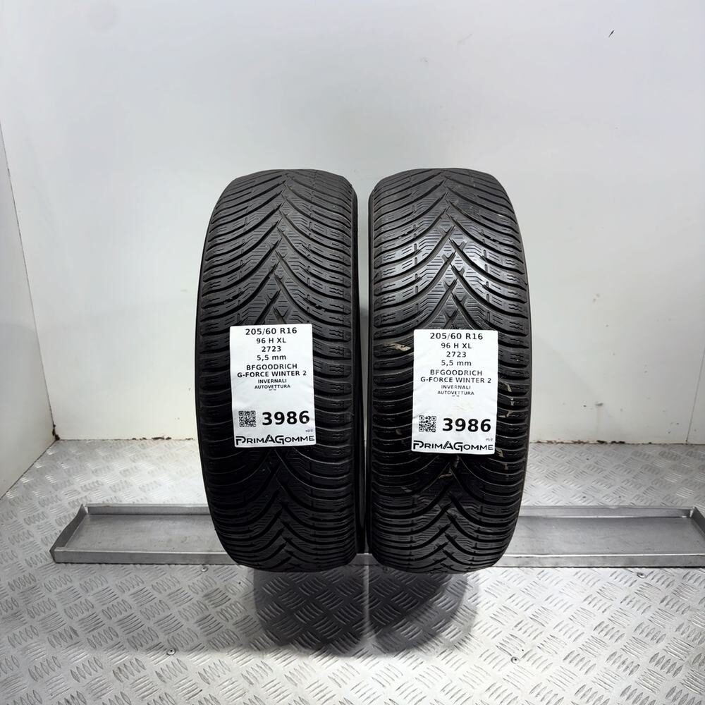 Gomme Usate 205 60 R16 XL 96H BFgoodrich G-Force Winter 2 79% Invernali