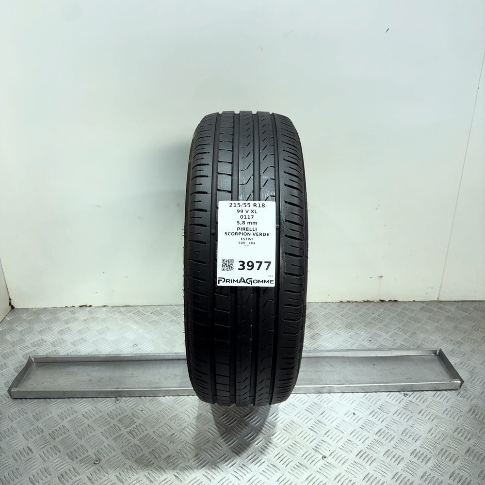 Gomma Usata 215 55 R18 99V XL Pirelli Scorpion Verde 83% Estivo