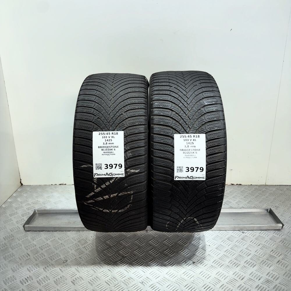 Gomme Usate 255 45 R18 103V XL Bridgestone Blizzak 6 Invernali
