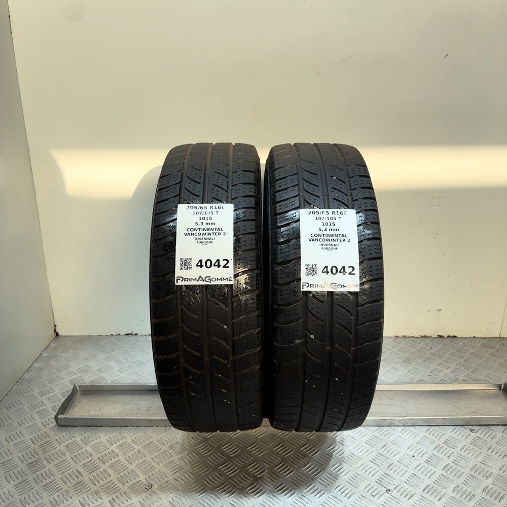 Gomme Usate 205 65 R16C 107/105T Continental Vancowinter 2 76% Invernali