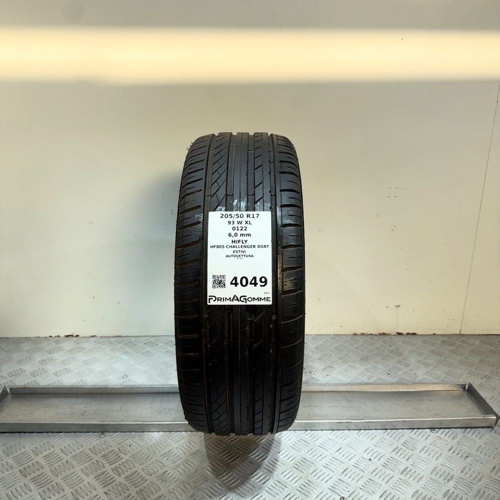 Gomma Usata 205 50 R17 93W XL Hifly HF805 Challenger Dsrt 86% Estivo