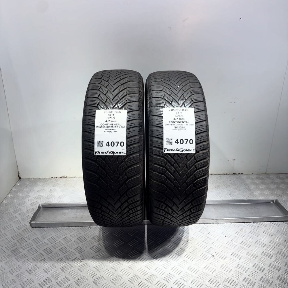 Gomme Usate 205 60 R16 92T Continental Wintercontact TS 860 Invernali