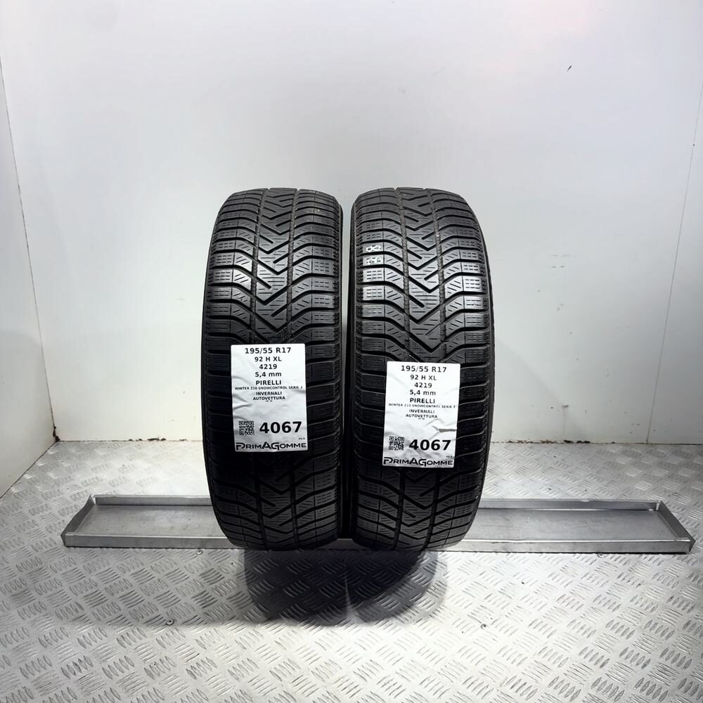 Gomme Usate 195 55 R17 92H XL Pirelli Winter 210 Snowcontrol Serie 3 Invernali