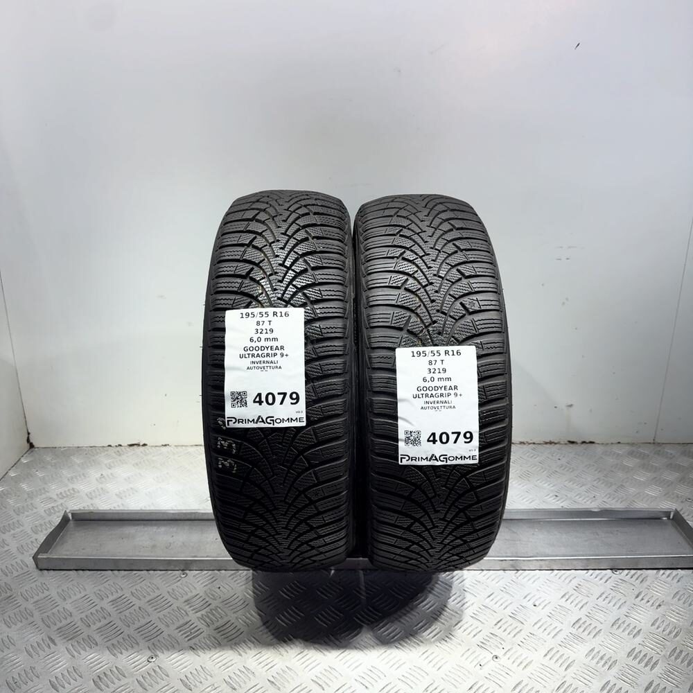 Gomme Usate 195 55 R16 87T Goodyear Ultragrip 9+ 86% Invernali