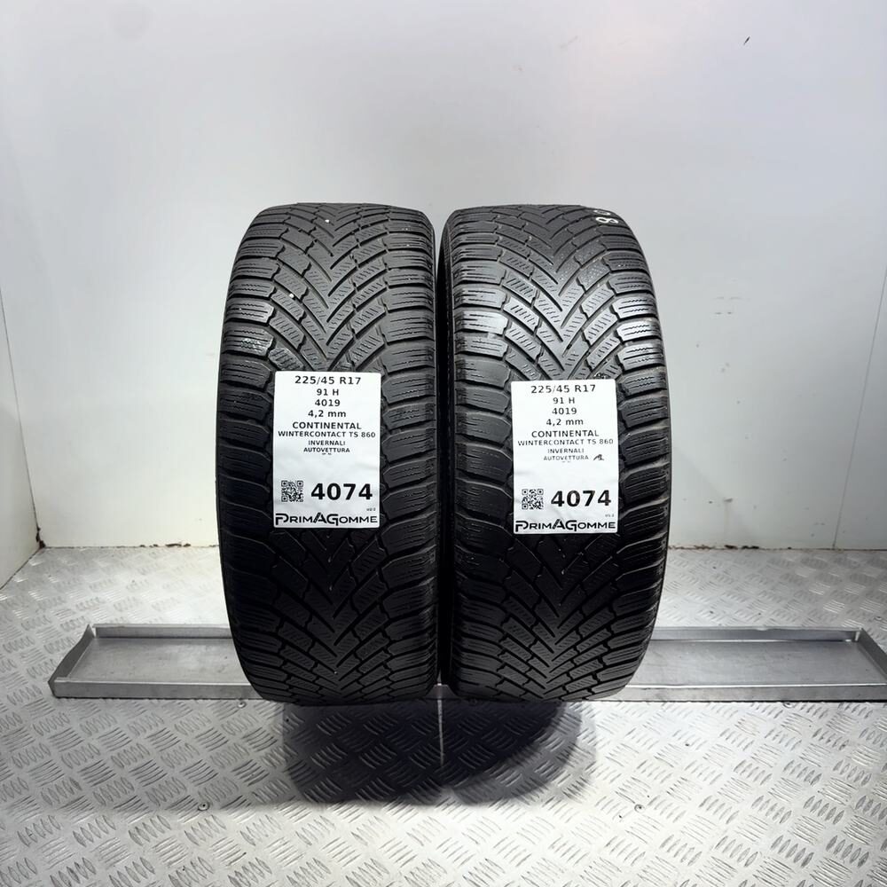 Gomme Usate 225 45 R17 91H Continental Wintercontact TS 860 Invernali