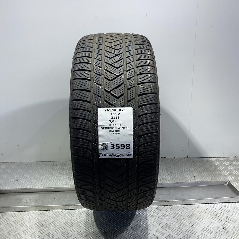 Gomma Usata 265 40 R21 105V XL Pirelli Scorpion Winter 71% Invernale