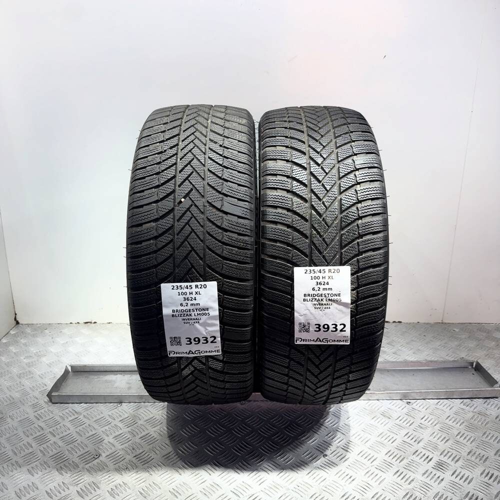 Gomme Usate 235 45 R20 XL 100H Bridgestone Blizzak LM005 89% Invernali