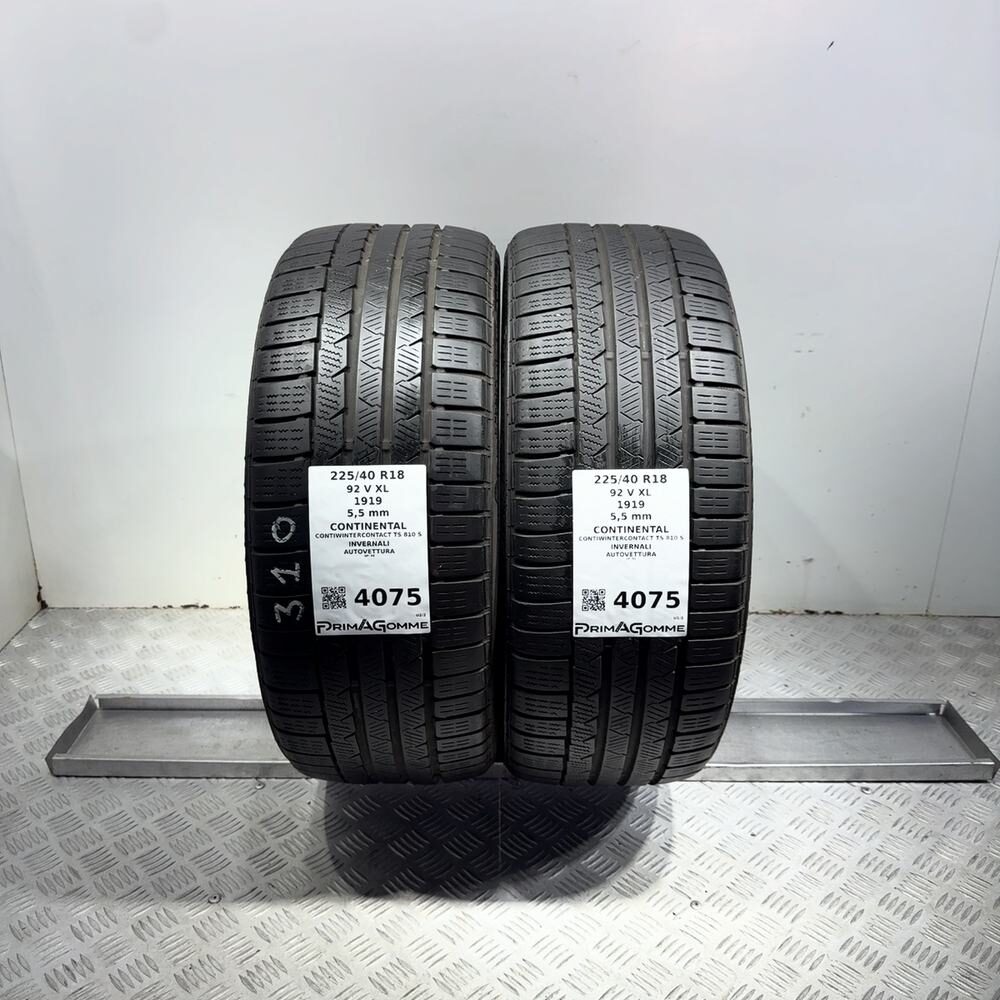 Gomme Usate 225 40 R18 92V XL Continental Contiwintercontact TS 810 S Invernali